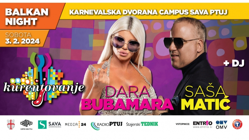 Balkanski večer z Daro Bubamaro in Sašo Matićem