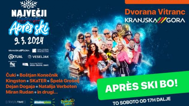 Največji slovenski Après ski to soboto bo!