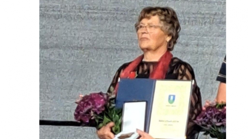 Majda Vogrinec, dobitnica bronaste plakete