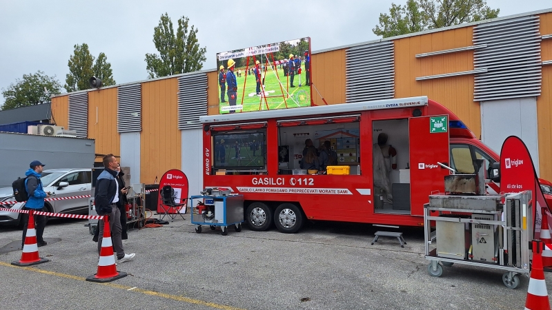 Učenje gasilske preventive na sejmu SOBRA
